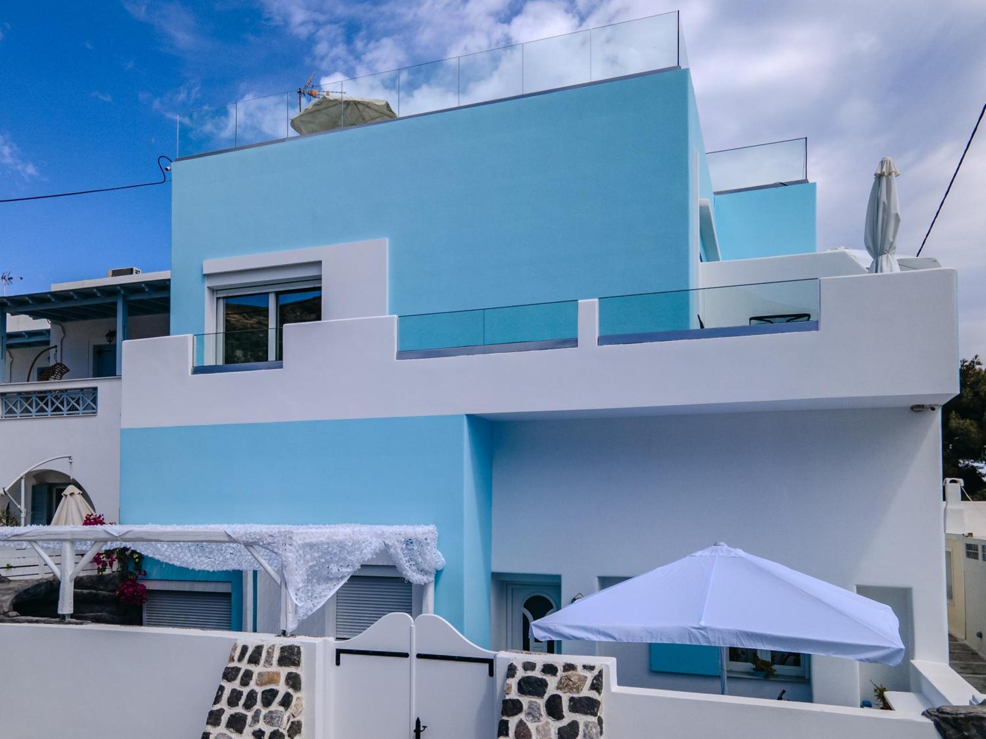 Ferienwohnung Blue Dream - Santorini Kamári Exterior foto